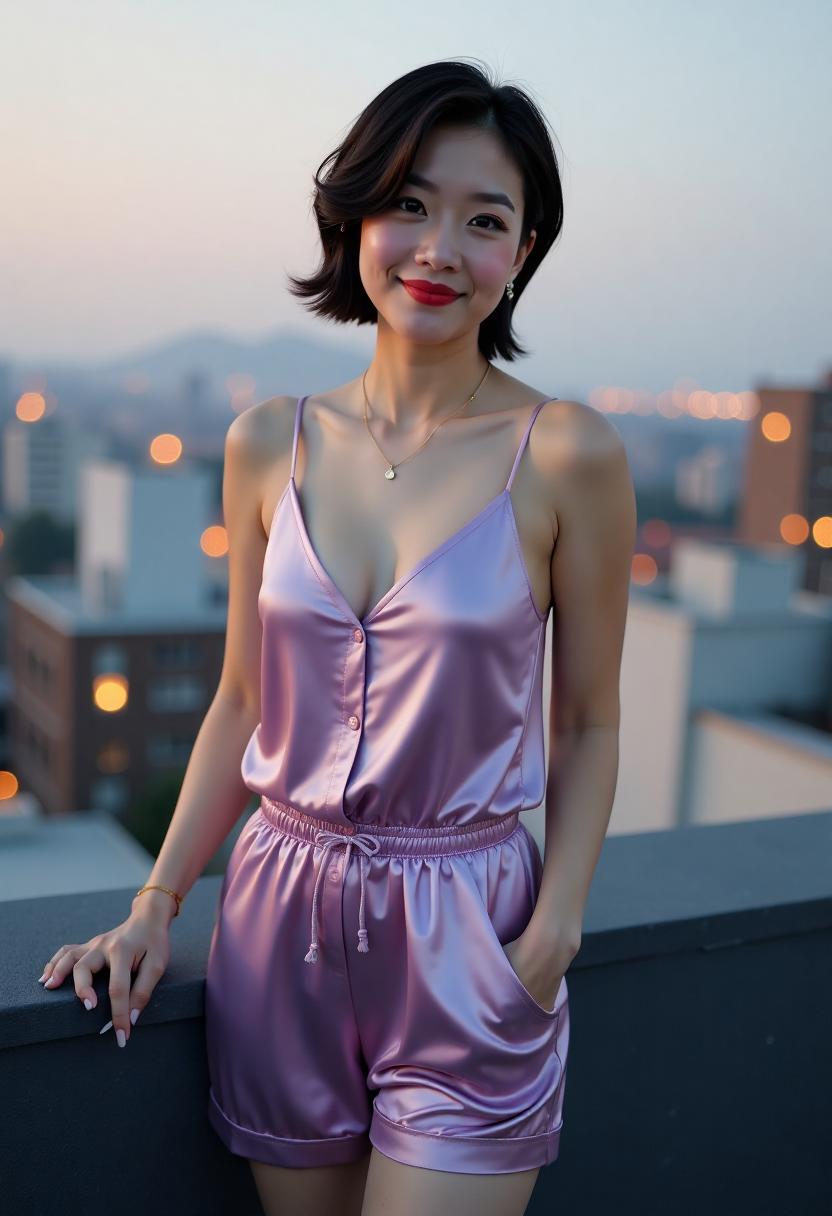母亲与成年女儿并肩坐在长椅上